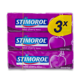 Stimorol Wild Cherry 3-Pack - Tyggegummi