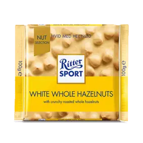 Ritter Sport - Hvid med nød - Ritter Sport