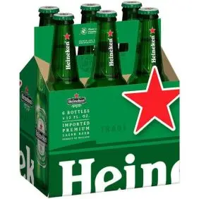 6 stk. Øl Heineken - 