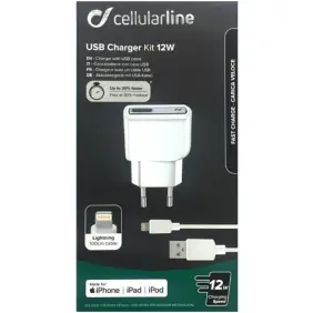 Adapter - Iphone + Kabel - Mobil Tilbehør