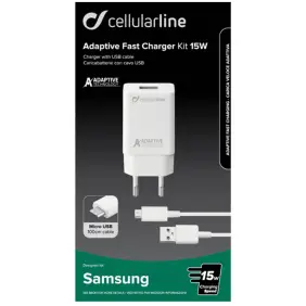 Adapter - Samsung + Kabel (Micro) - Mobil Tilbehør