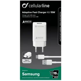 Adapter - Samsung + Kabel (Type-C) - Mobil Tilbehør