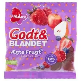 Malaco - Godt & Blandet - Bær & Frugt - Malaco