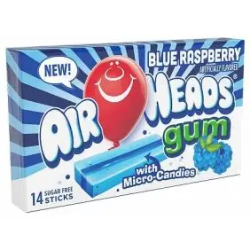 Airheads Gum - Blue Raspberry - Andet / Slik / Chokolade