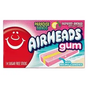 Airheads Gum - Raspberry Lemonade - Tyggegummi