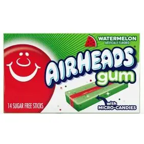 Airheads Gum - Watermelon - Tyggegummi