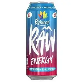 Rubicon Raw Energy - Raspberry & Blueberry - USA Drikke