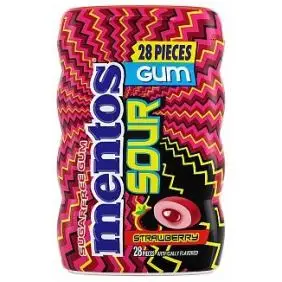 Mentos Gum - Sour Strawberry - Tyggegummi