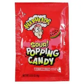 Warheads Sour - Popping Candy Watermelon - Børneslik