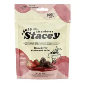 Tørret Dadler - Strawberry - Verden Konfekture