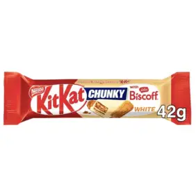 KitKat Chunky - Lotus Biscoff White - Chokoladebarer